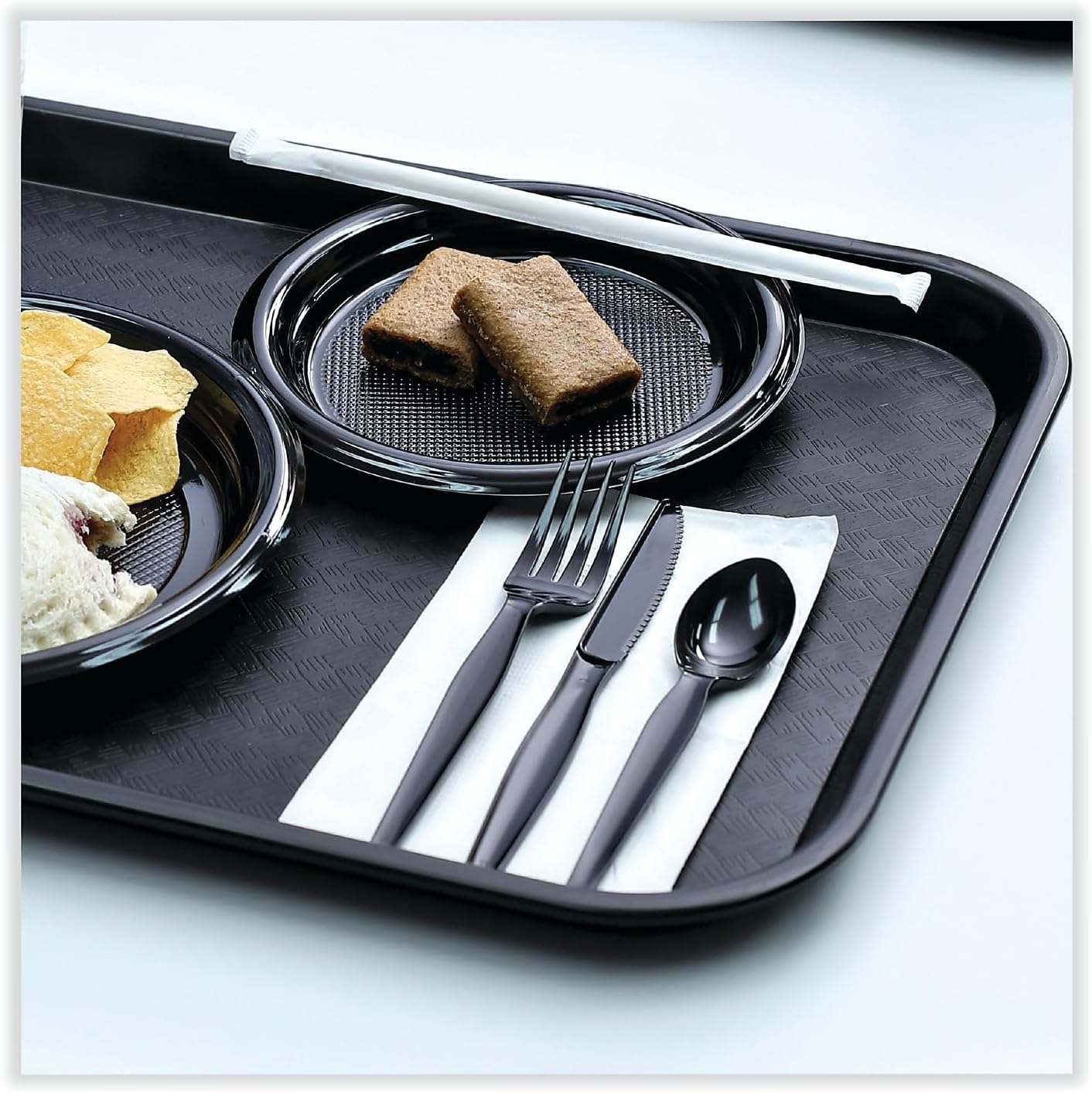 Boardwalk KNIHWPSBIW Heavyweight Wrapped Polystyrene Cutlery, Knife, Black, 1000/Carton