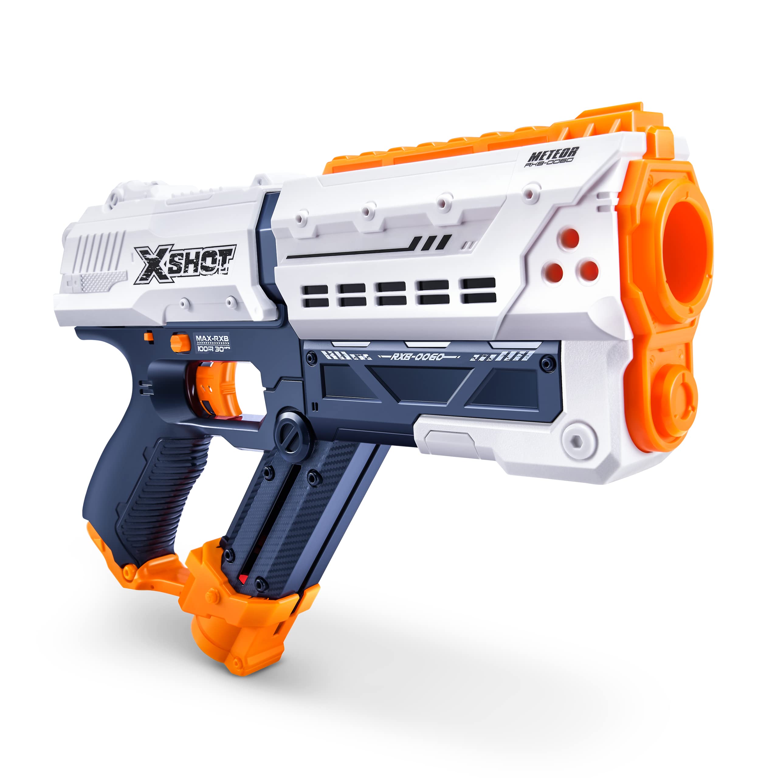 X-Shot Chaos Meteor Round Blaster (2er Pack, 24 Schuss), weißer Spielzeug-Blaster