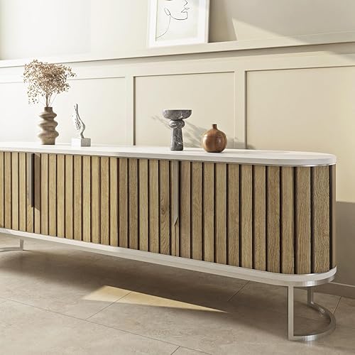 Miniatura 6 de FunStick 36"x200" Wood Slats Wallpaper Peel and Stick Wallpaper Natural Wood Contact Paper for Cabinet Countertops Waterproof Removable Wooden Slat