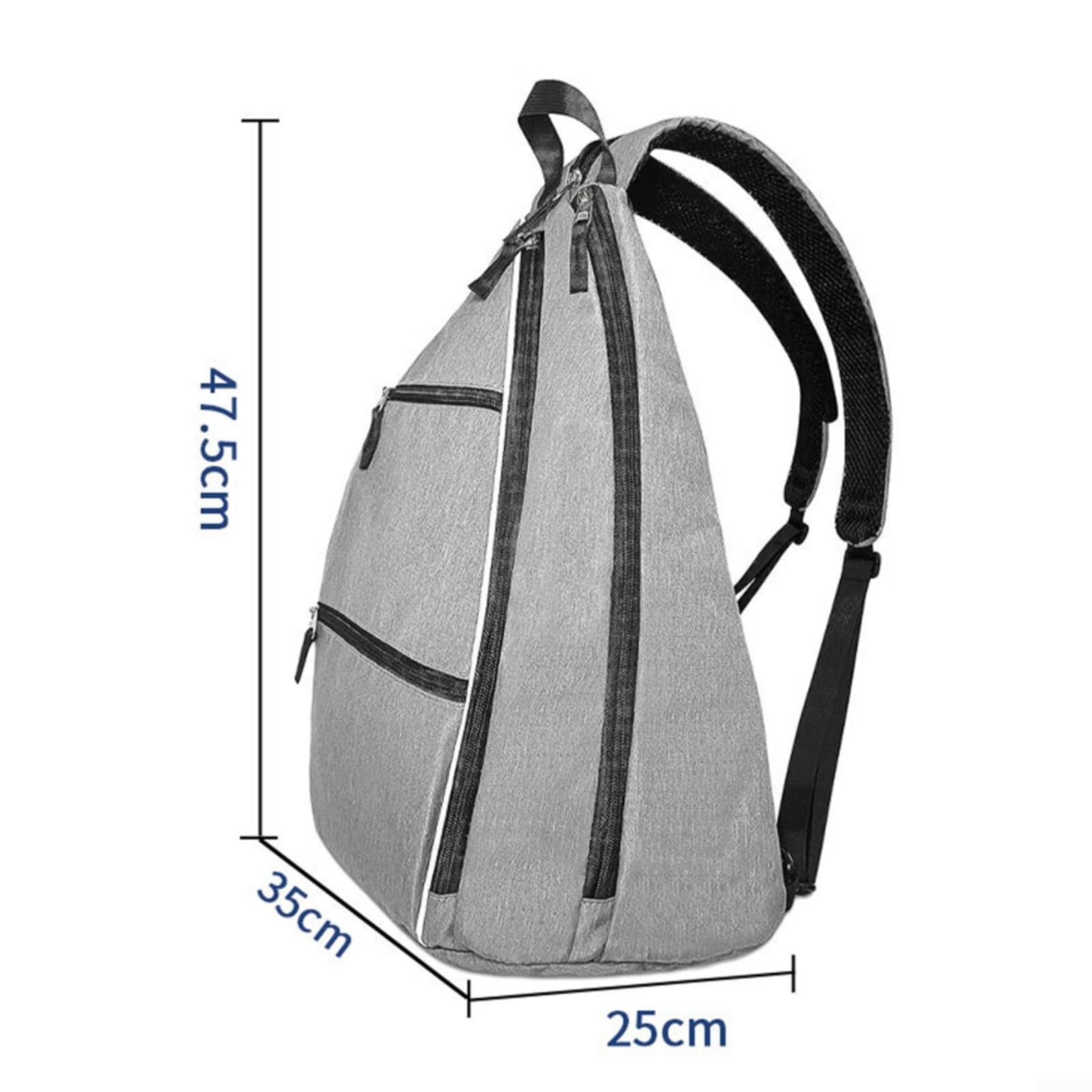 Sac à dos de padel de tennis 47,5 x 35 x 25 cm en tissu Oxford résistant à l'eau avec compartiment séparé pour accessoires