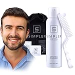 Simpler Hair Color for Men Kit for Full Gray Coverage - Dark Brown Hair Color - Safe, Simple, and Reusable Beard Color for Men