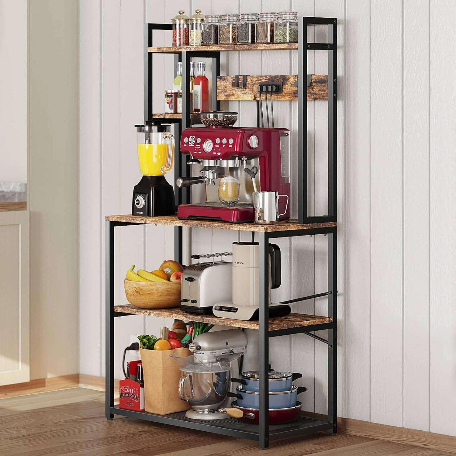 Amazon.com - ciecie Bakers Rack with 3 Power Outlets, 31.5 Inch for ...