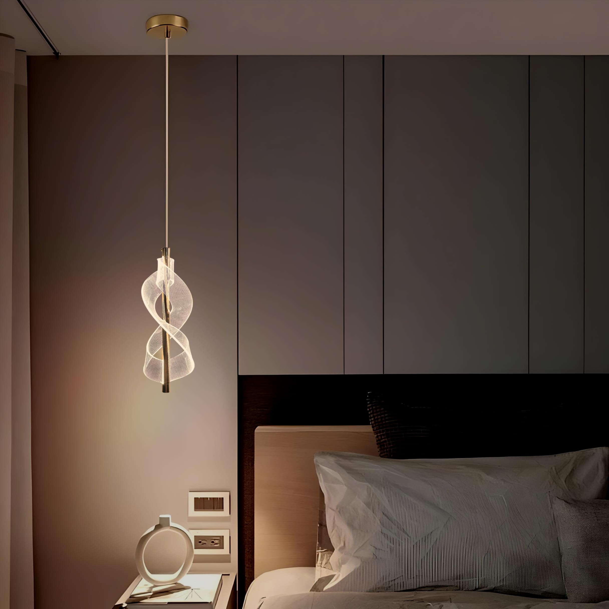FILLISKA Colour Changing Pendant Light - FrenchGold -7