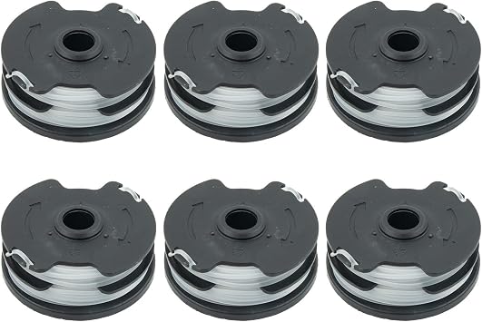 Thread Spools Line Replacement Fit for LIDL for Parkside Cordless Grass Trimmer PRTA 20-Li A1, B2, C3, 1.6mm Auto Feed System Replacement Spool, 6 Packs6 Pack