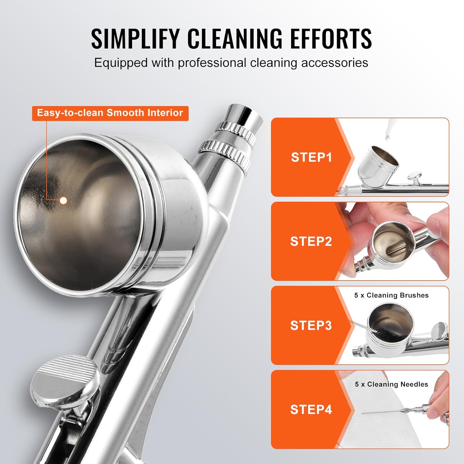 Airbrush Cleaning Steps