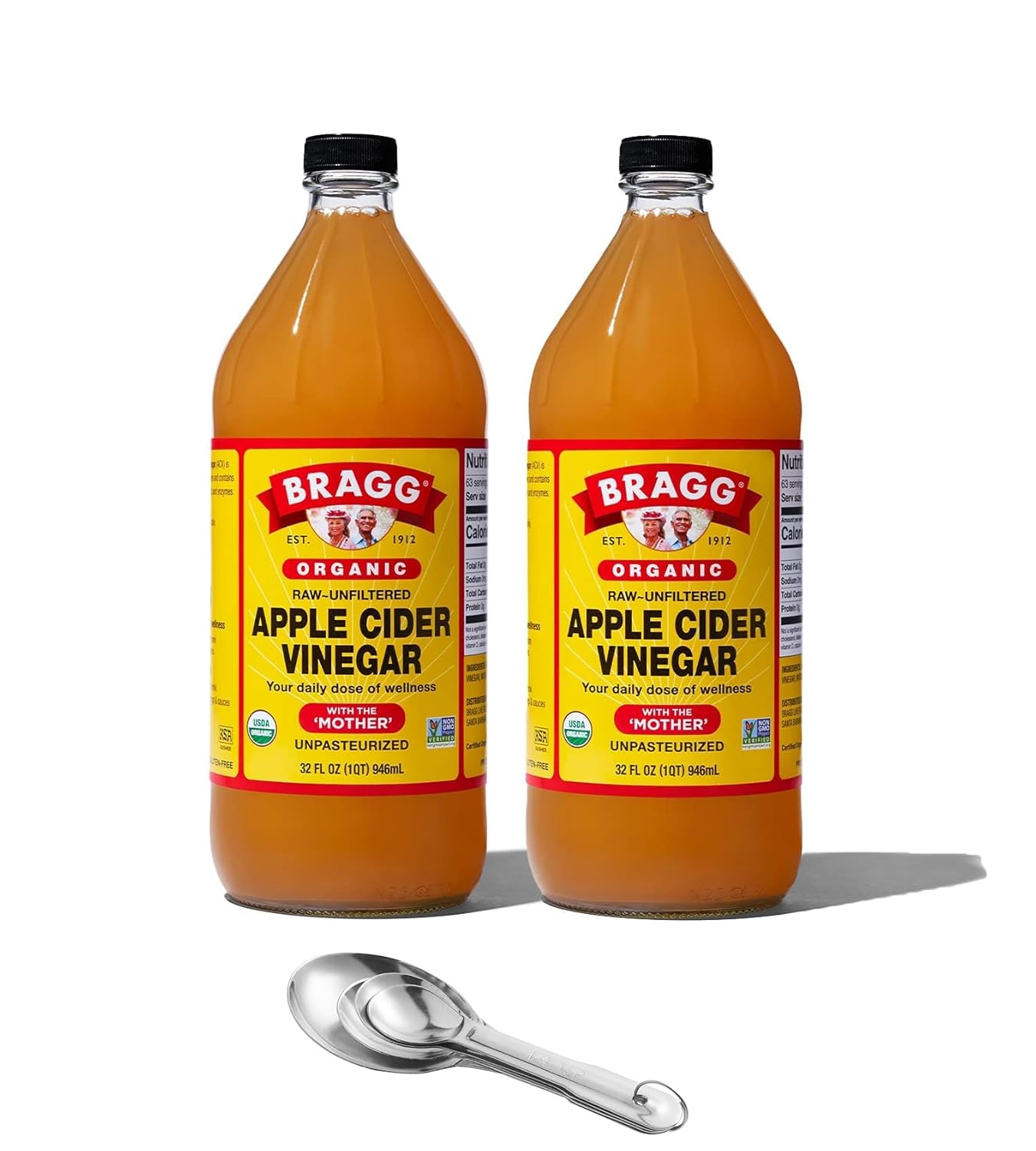 ONDAGO Bragg Organic Apple Cider Vinegar With the Mother