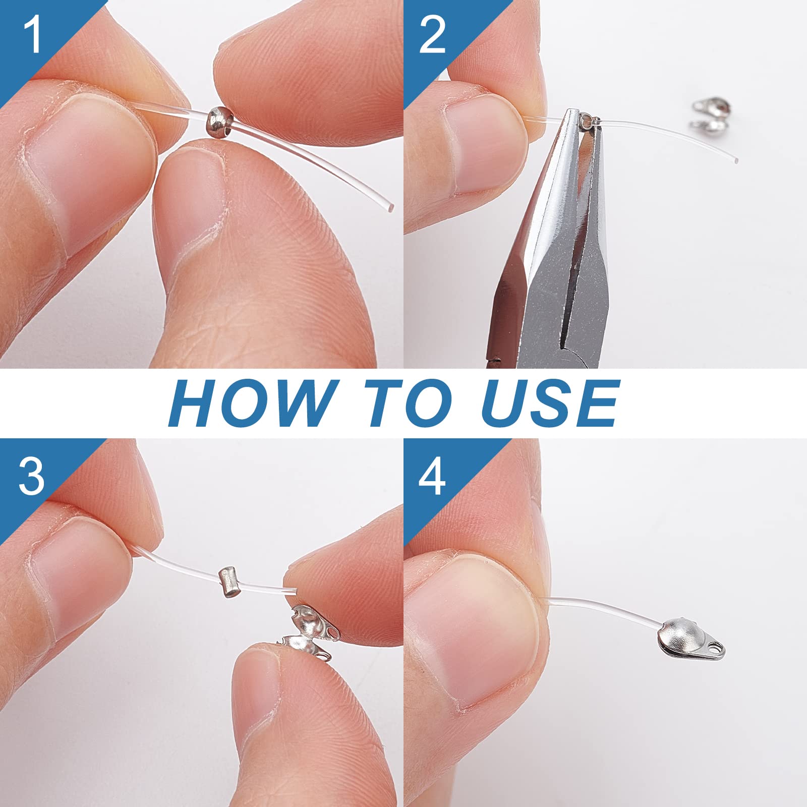 600 Punte Per Perline In Acciaio Inox - Kit Completo Per Creare Gioielli Fai Da Te - Foto 9