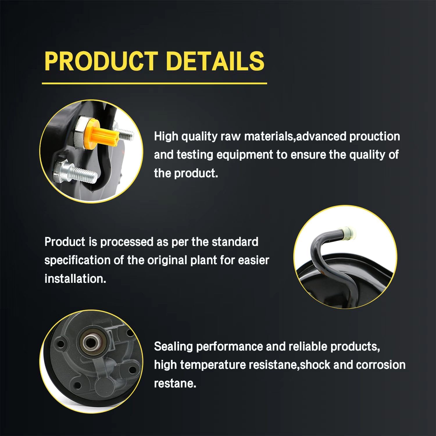 Power Steering Pump with Reservoir Assembly Compatible with 1990-1995 Chevrolet GMC Blazer C1500 C2500 K1500 K2500 Suburban Yukon 20-7828