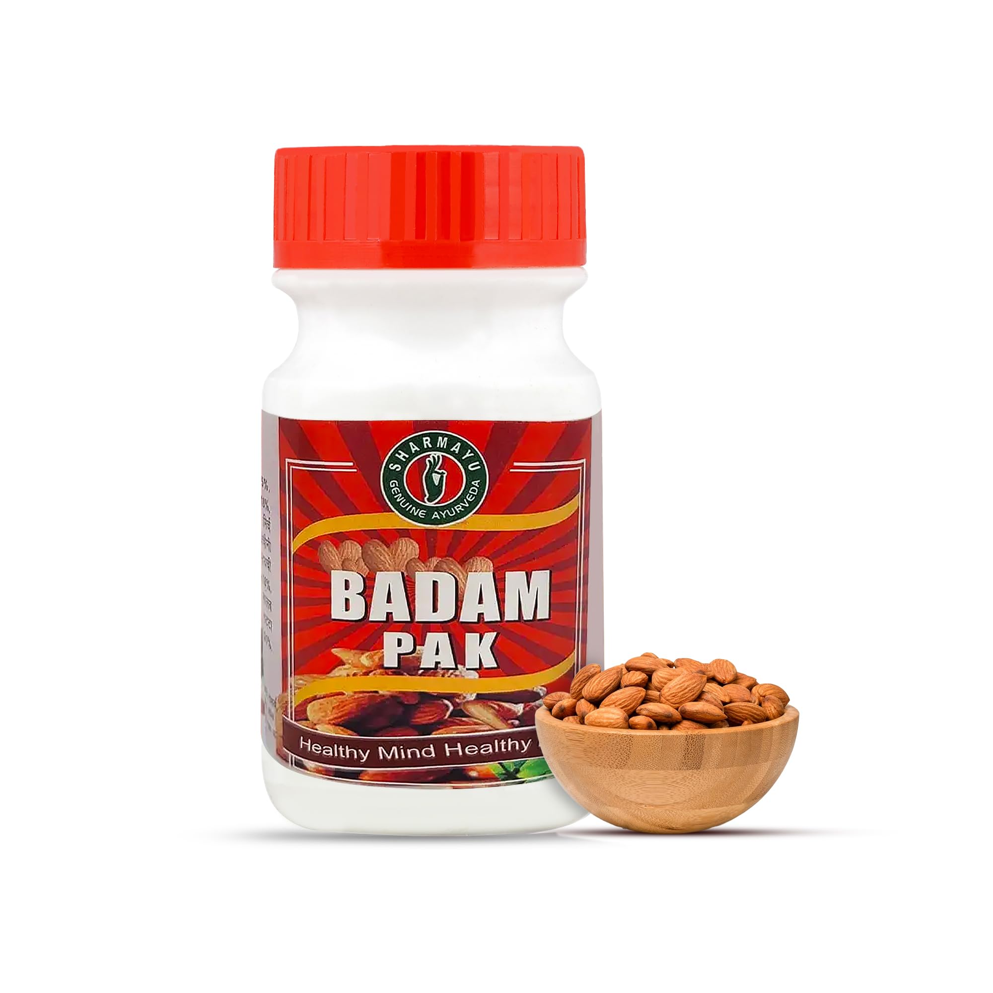 Sharmayu Badam Pak 100g | Ayurvedic Brain & Heart Tonic | Enhances Memory, Strength & Glow | With Pure Almond Oil & Herbs-image-17