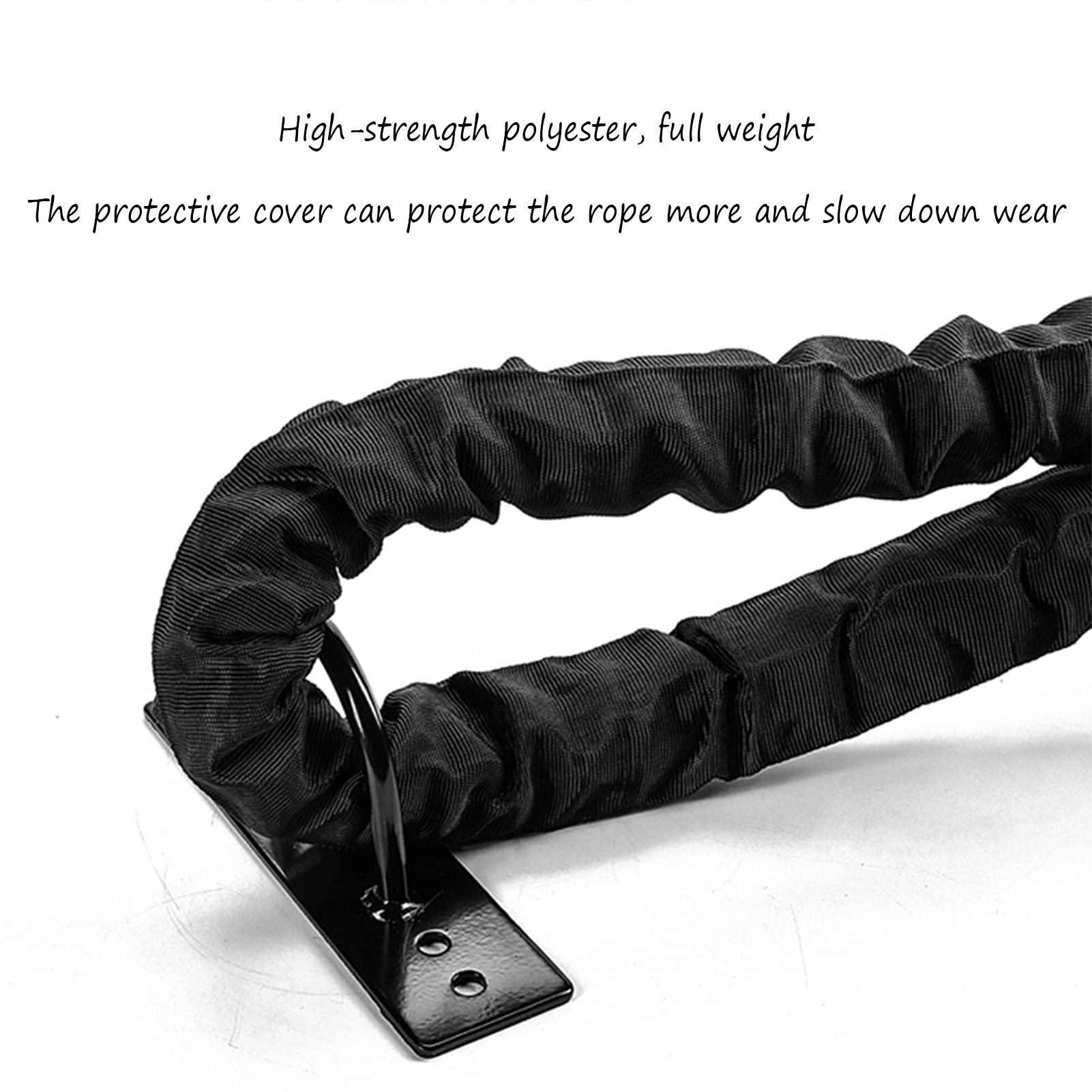 Übungen Battle Rope, Gewichtetes Springseil Fitness Workout Schweres Seil, Gewichtsverlust Outdoor Sports Dickes Seil für Männer Frauen (Size : 15m)