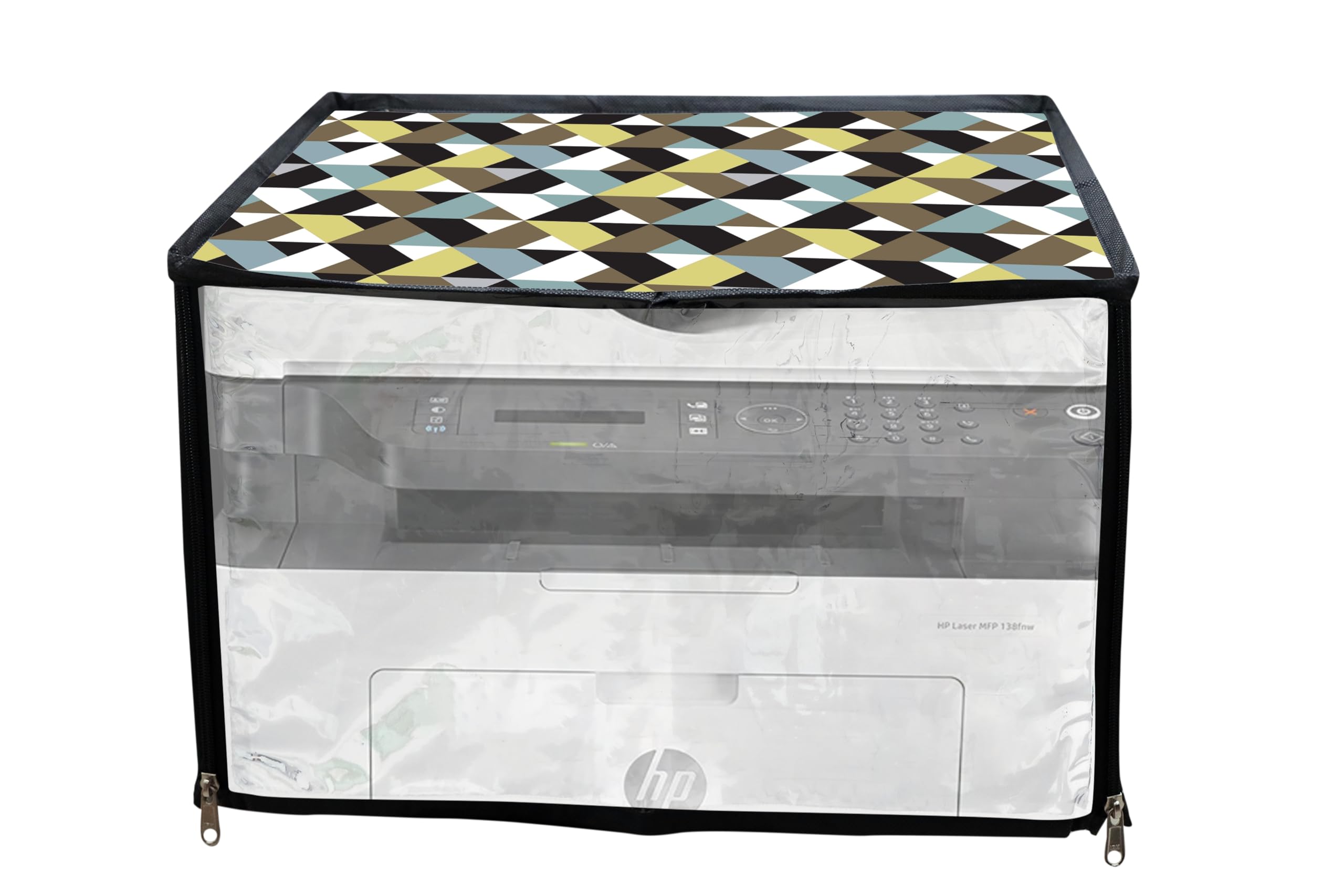 Loomstar Printer Cover for HP Laser MFP 1188nw Printer with Zipper for Dust Protection (TileDesign)-image-33