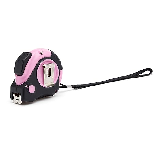 Cinta Métrica Retráctil Amazon Basics 16 pies/5m Rosa miniatura 3