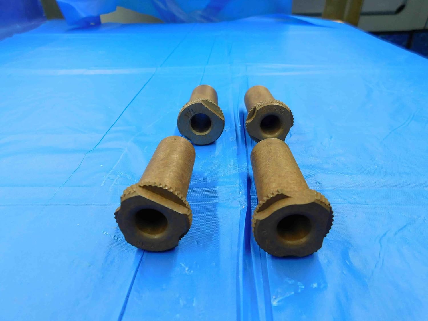 M & J Tooling LLC LOT of 4 Lathe Bushing Reducer Sleeve Size 7/16 I.D. 3/4 Shank .4375 Slip Fixed - BT2870BBT
