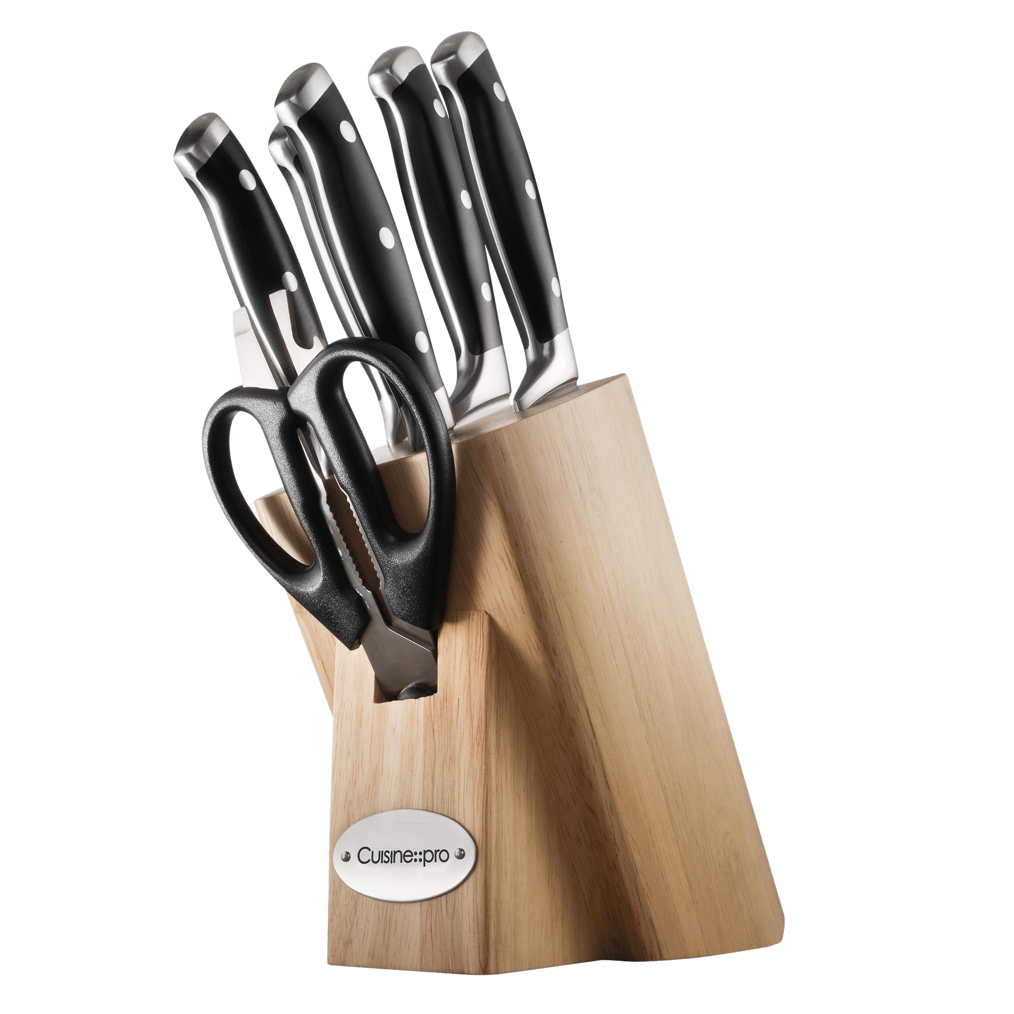 Cuisine::pro Artisan™ Knife Block (Licht, 7 Piece Set) - Premium German Stainless Steel,…