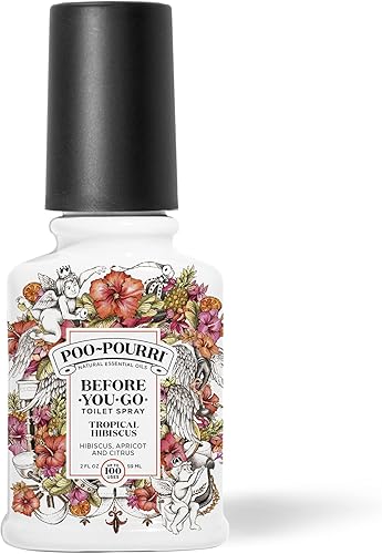 Poo-Pourri Before-You- go - Aerosol para inodoro, 2 onzas líquidas, hibisco tropical, 2 onzas líquidas