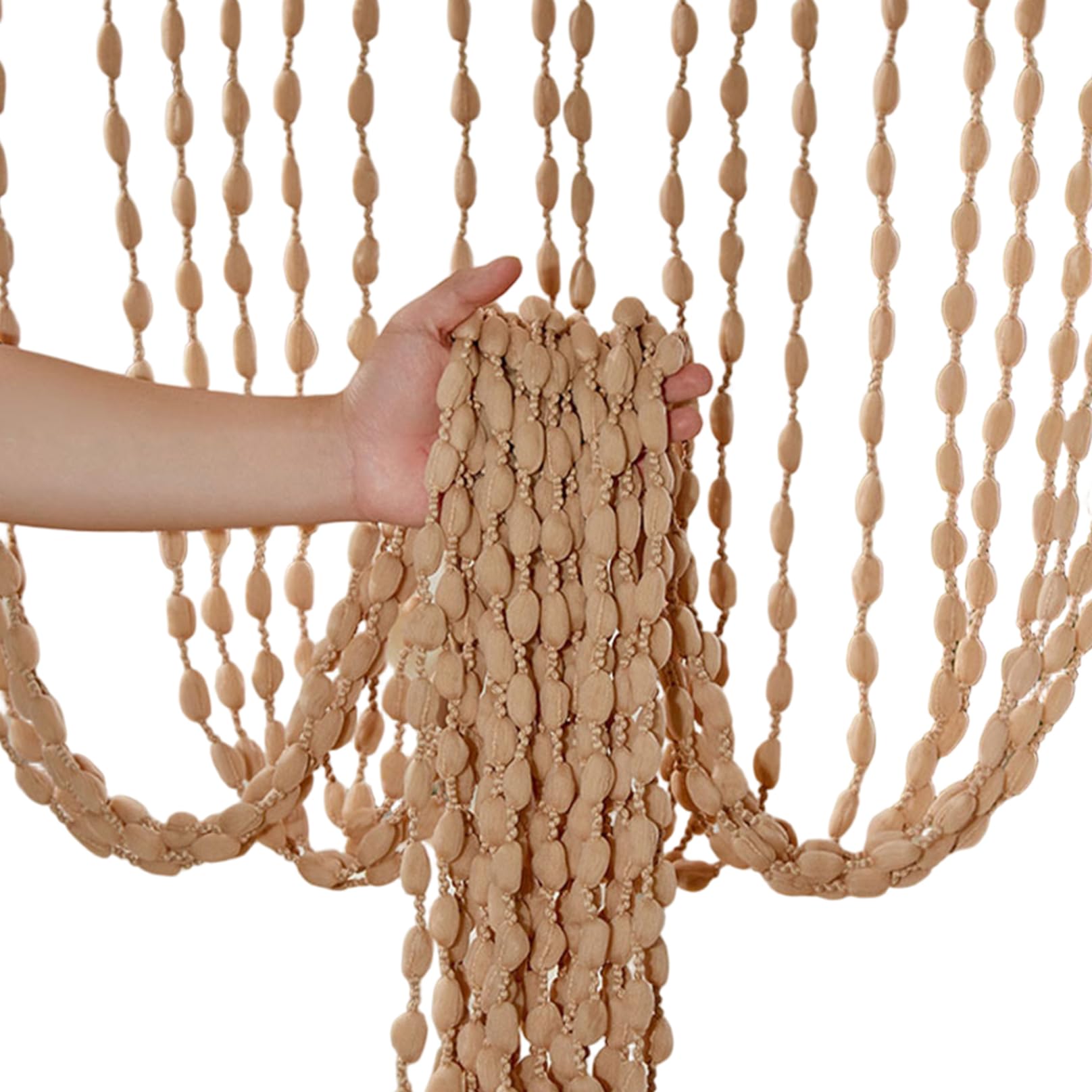 CNAFGBGG Beaded Curtains, 39x79 Inch Door Beads Curtains, Boho Style Hanging Beads for Doorways Porch Bedroom Living Room Divider..