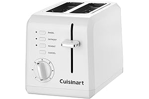 Cuisinart CPT-122: The Premium White Compact Companion for Your Toasting Needs