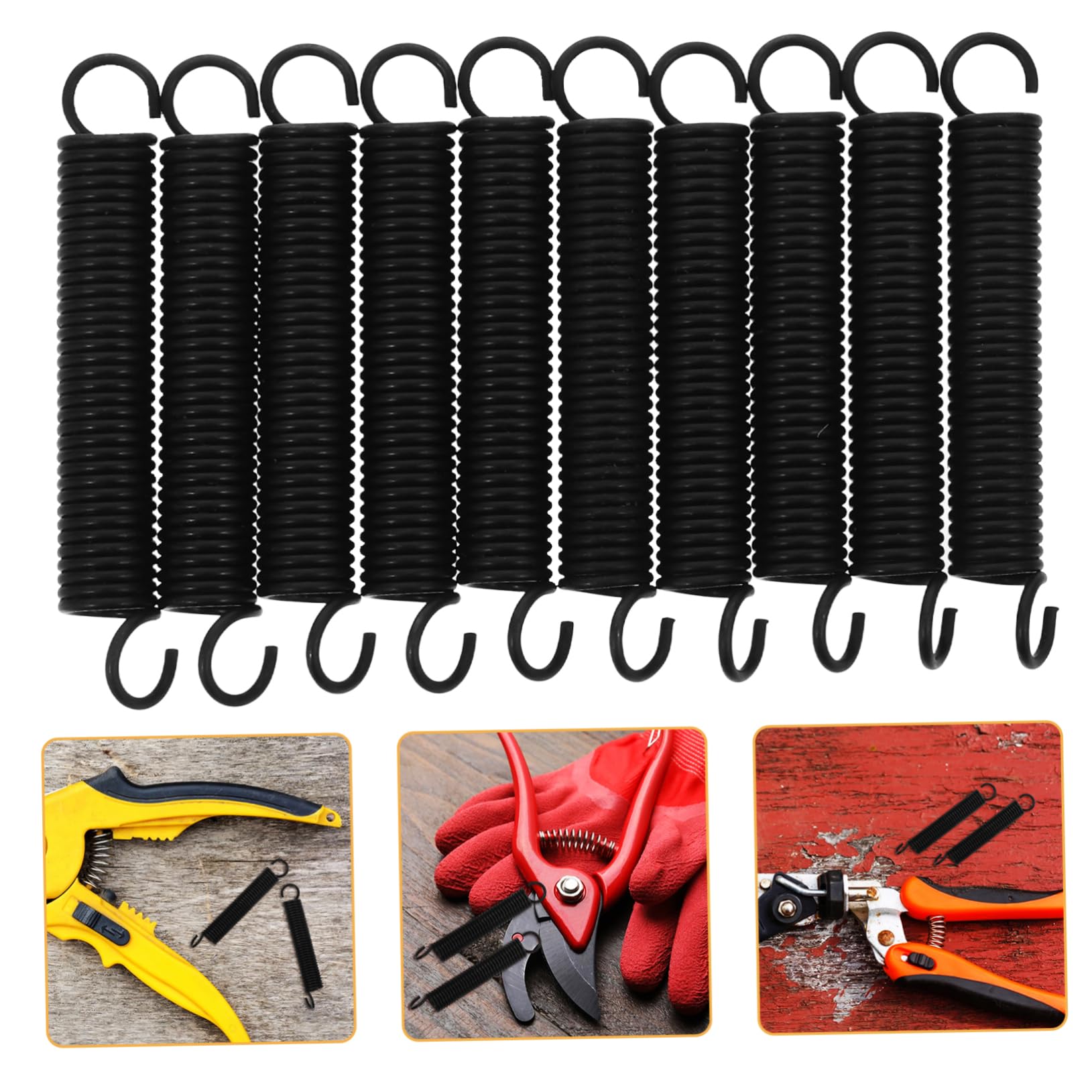 Yardwe 5 Set Molla Per Cesoie Per Rami Primavera Potatore Di Alberi Potatori A Mano Primavera Potatore Estensibile Per Potatrice Acciaio Inossidabile Black 10 Pezzi * 5