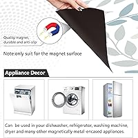 Vista 3 de Panel de cubierta para lavavajillas, diseño de hojas de verano, elegante cubierta magnética para refrigerador, calcomanías para nevera y microondas
