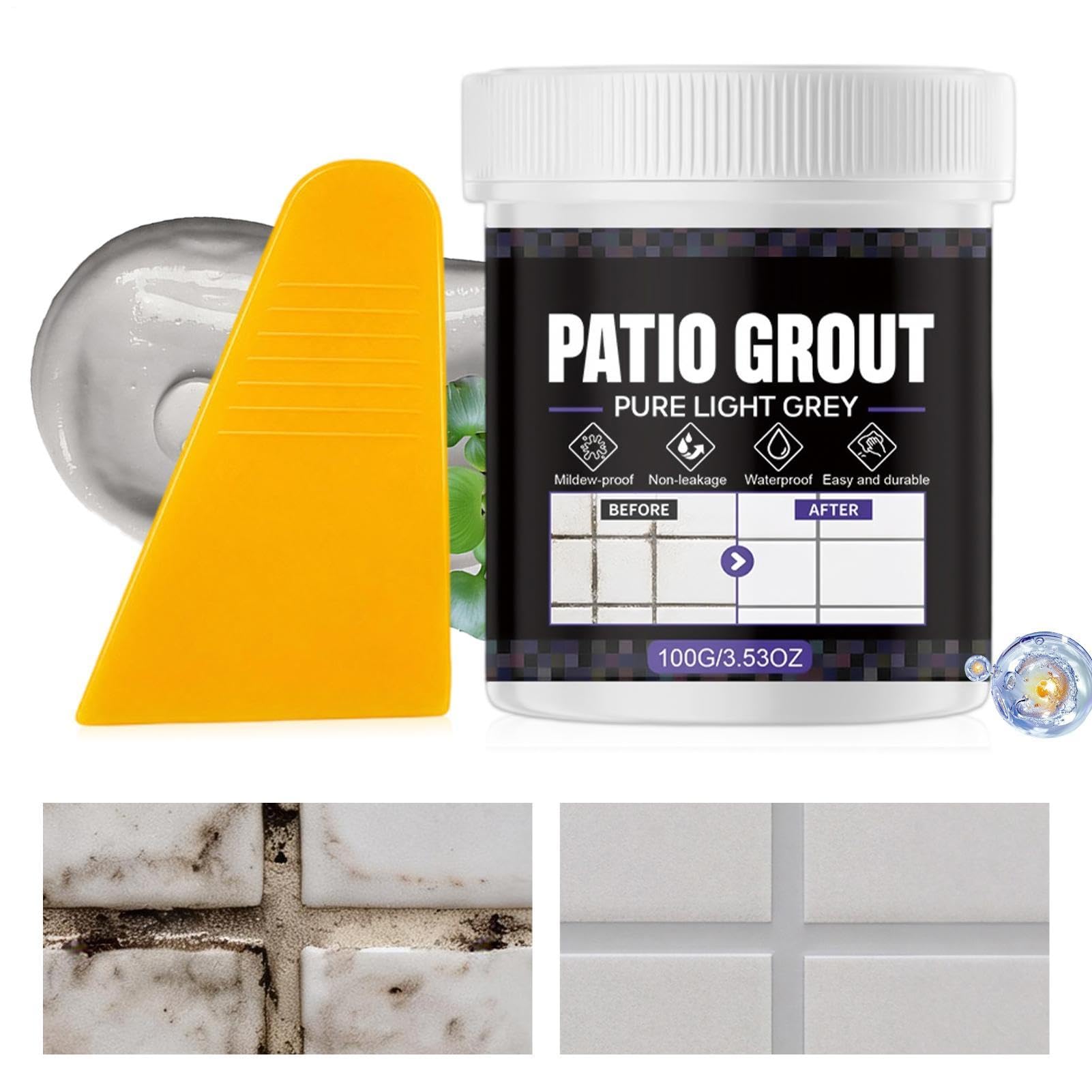 Grey Ready Mixed Grout & Fix With Scraper, Wall & Tile Adhesive