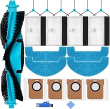 Accessories for Proscenic Q8 Max, for Mova E20 PLUS, for MONSGA MS1 Max, for Liectroux M70 Pro Robot Vacuum Cleaner with 1*Main Brush 6*Side Brushes 4*Filters 4*Mop Cloths 4*Dust Bags