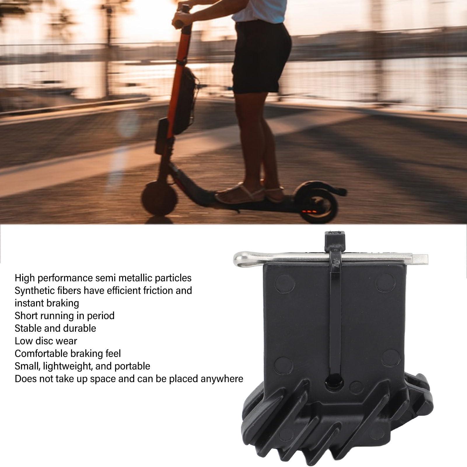 Pastiglie Freno per Scooter Elettrico per Mi 4 Pro con Frenata Istantanea e Prestazioni Stabili, Pastiglie Freno in Resina