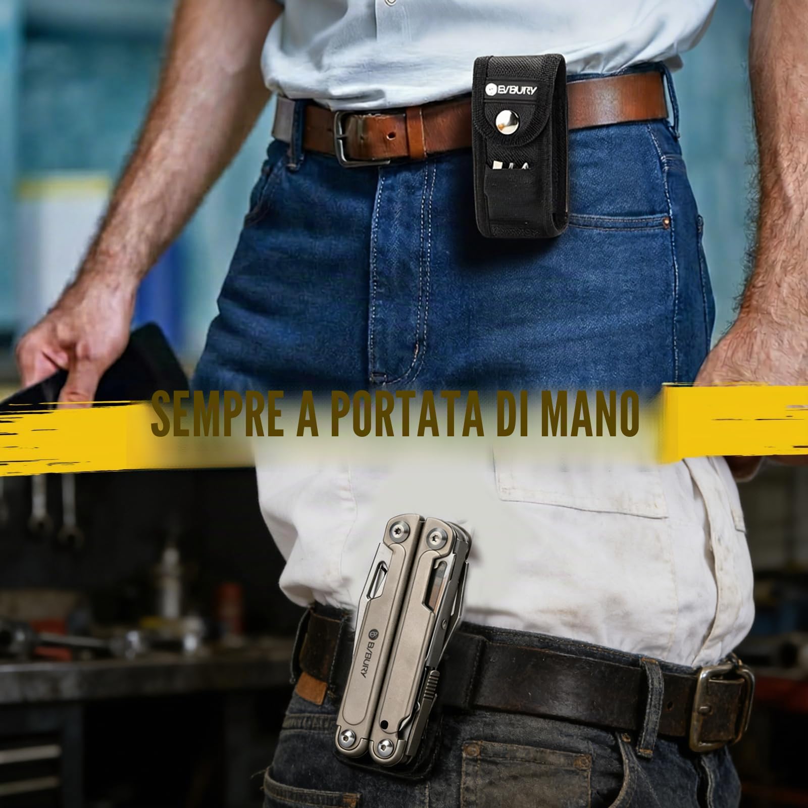 BIBURY Pinza Multiuso, Idee Regalo Uomo, Multitool Gadget Utili, Idee Regalo Natale Uomo, Campeggio Accessori, Regali Natale Anniversario Compleanno per Lui
