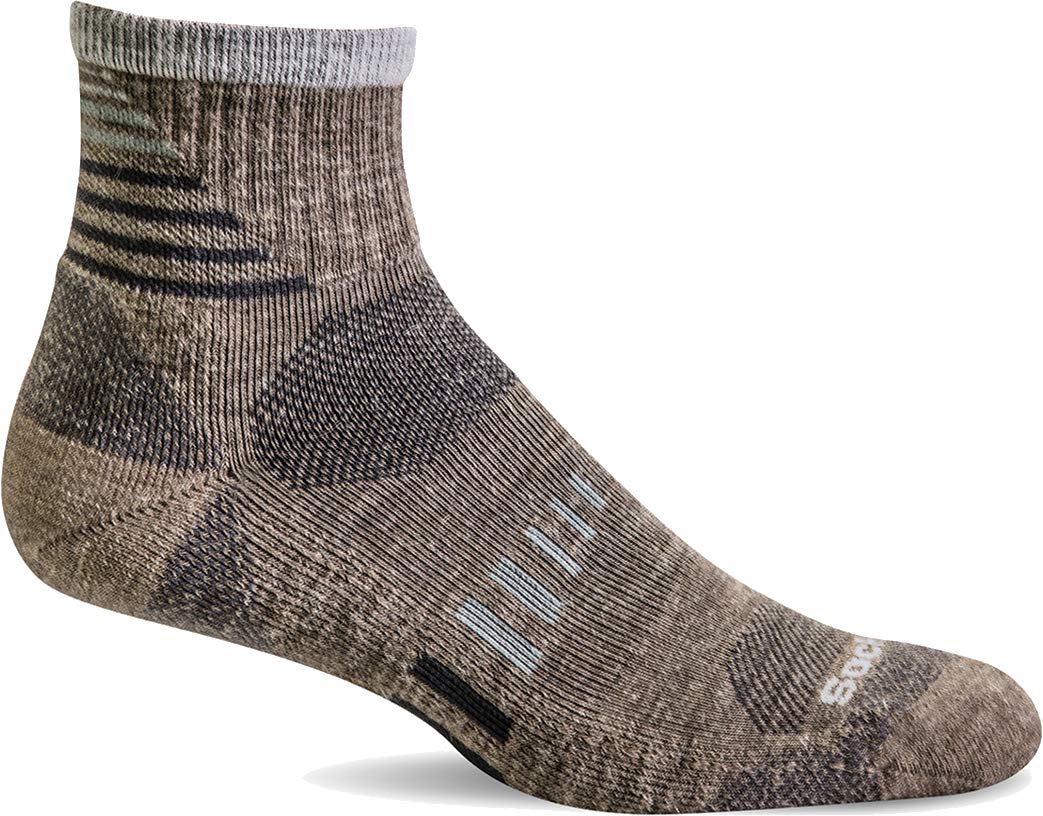 Men's Ascend II Quarter Moderate Compression Construction Socks