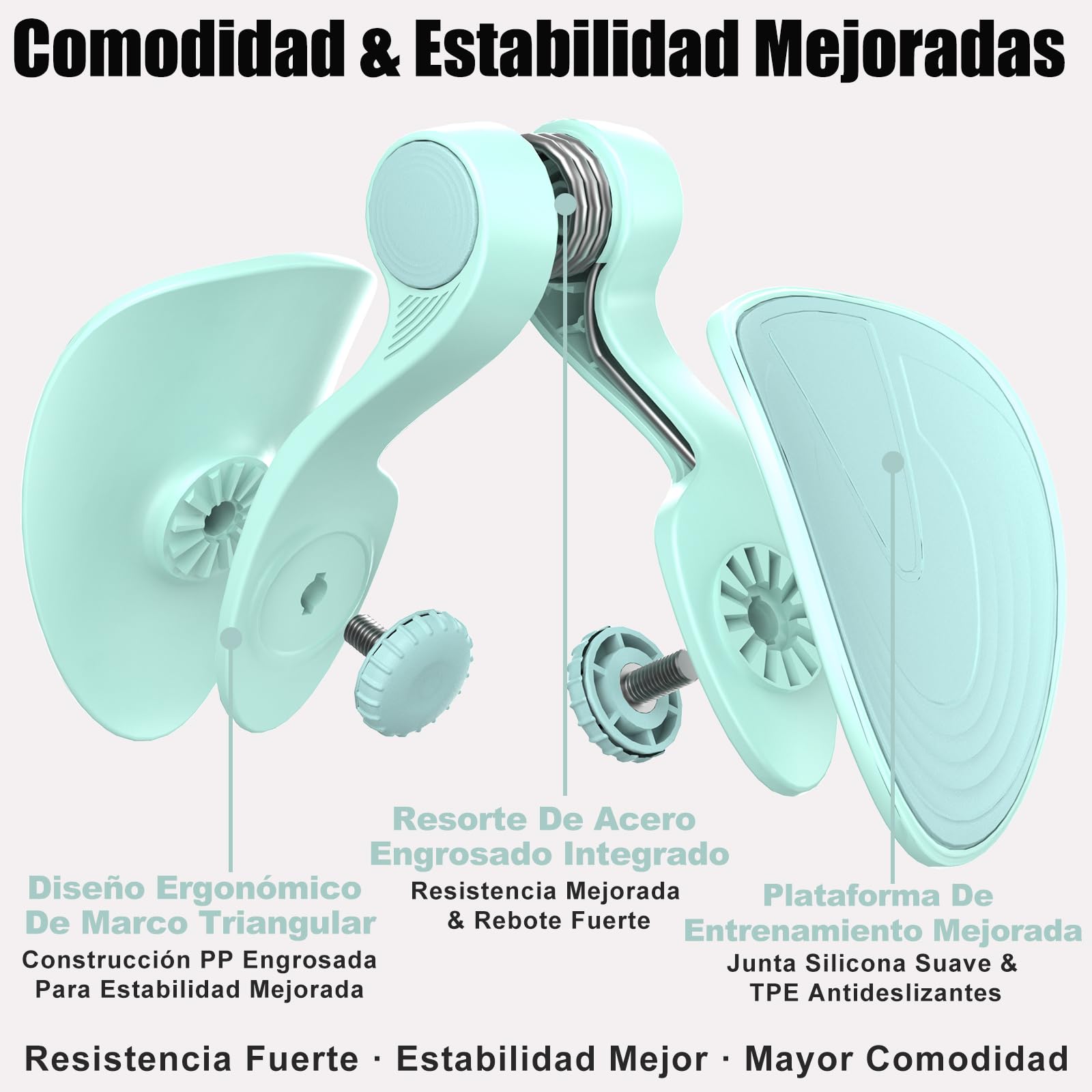 Ejercitador de Piernas y Suelo Pélvico 16KG y 22KG Máquina para Ejercicio en Casa Fortalecedor de Glúteos Entrenador Kegel con Banda Tonificador de Muslos Equipo de Musculación para Mujeres y Hombres