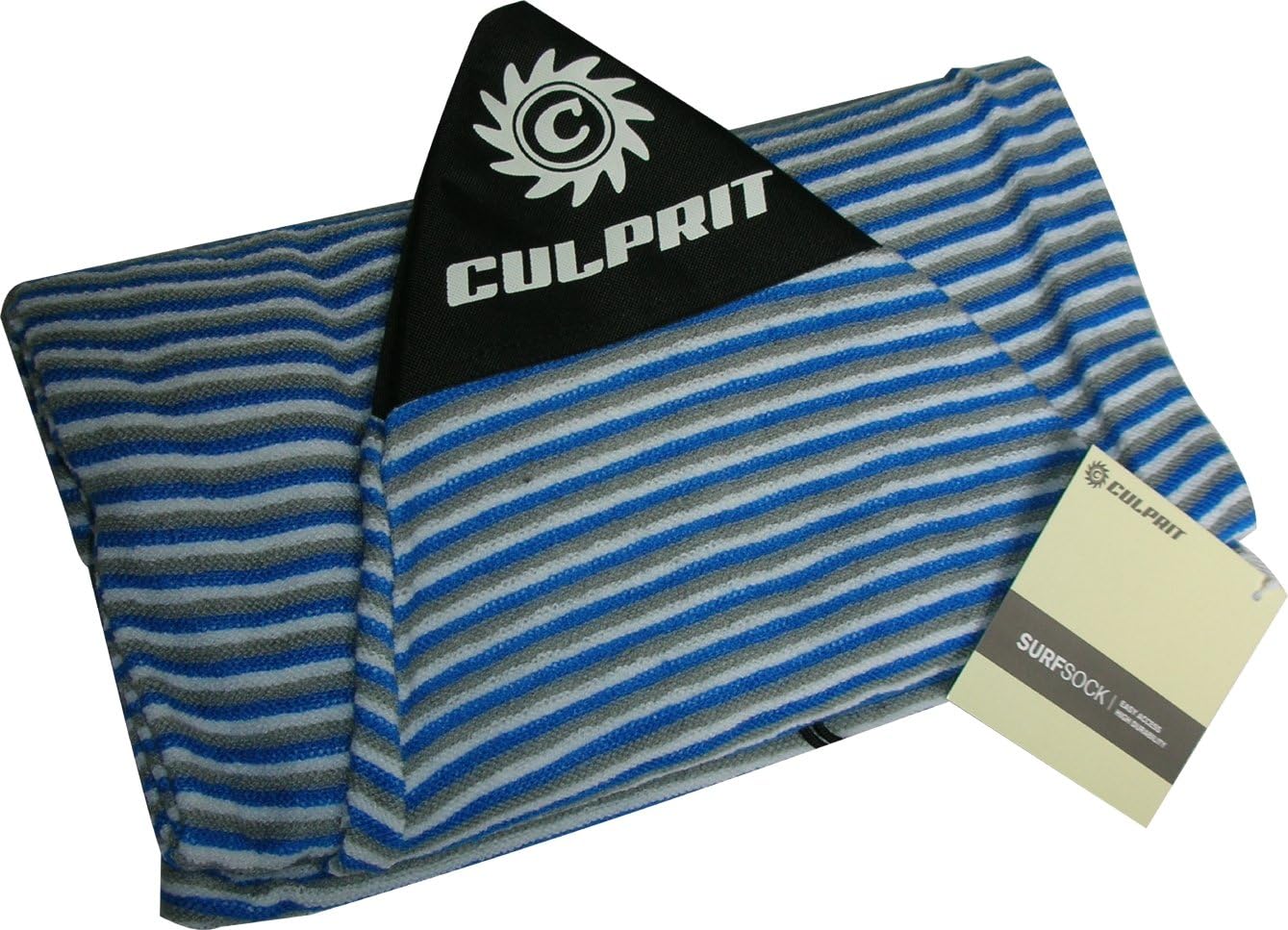 Culprit Surf "Protector" 8ft Surf Board Sock Blue/Grey/White Striped