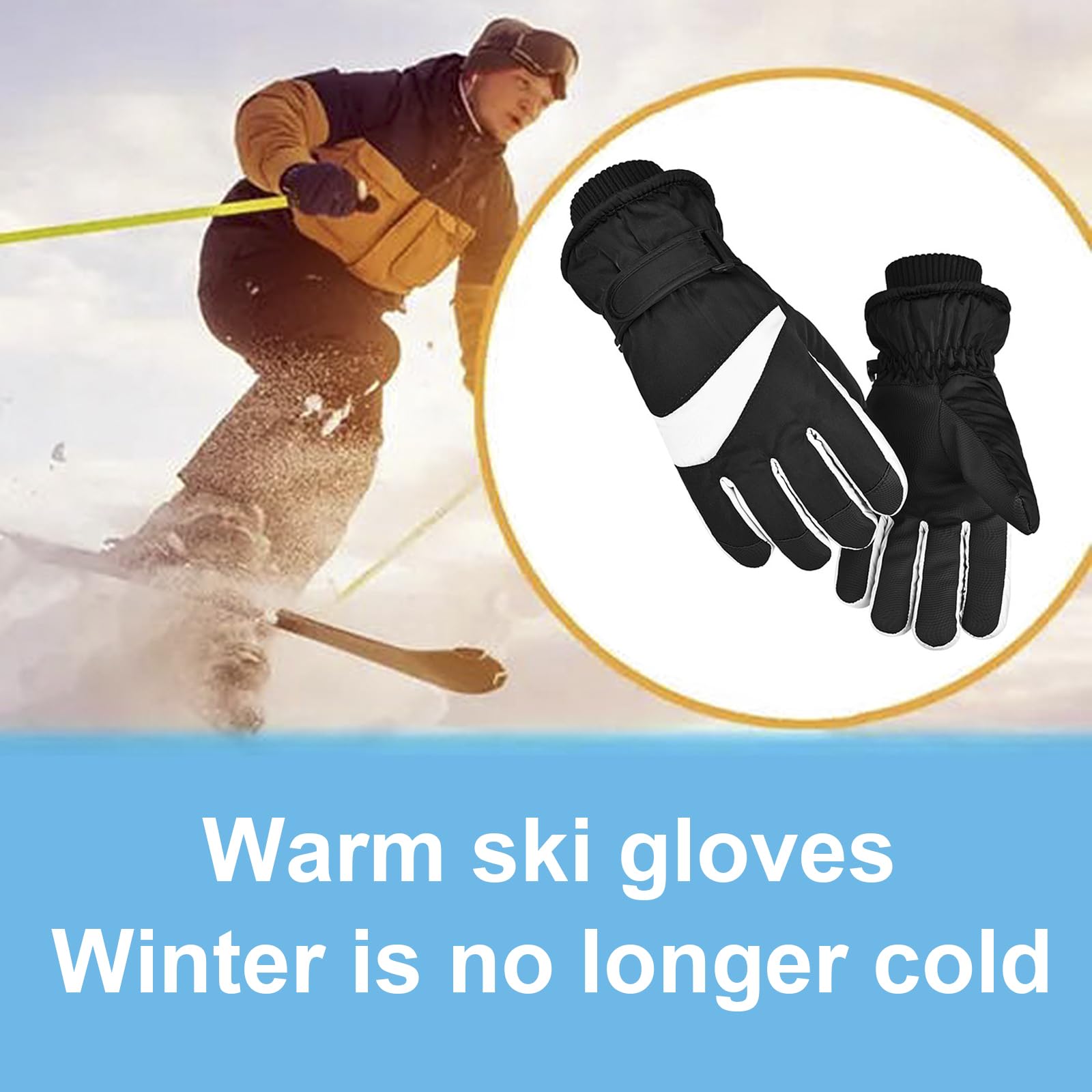 Guantes térmicos para hombre y mujer, impermeables, térmicos, de invierno, para esquí, calentadores de manos eléctricos, para clima frío, resistente al viento, pantalla táctil, motocicleta, nieve,