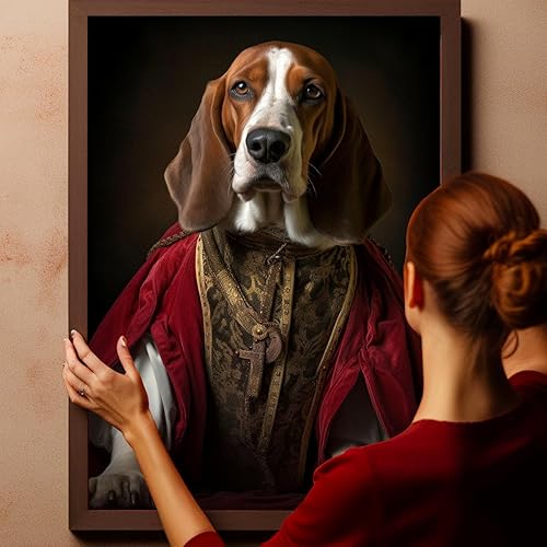 Miniatura 133 de Thuan Chow Chow Retrato de mascota con disfraz real de perro en un disfraz retrato de perro con vestimenta Retrato medieval de mascota retrato