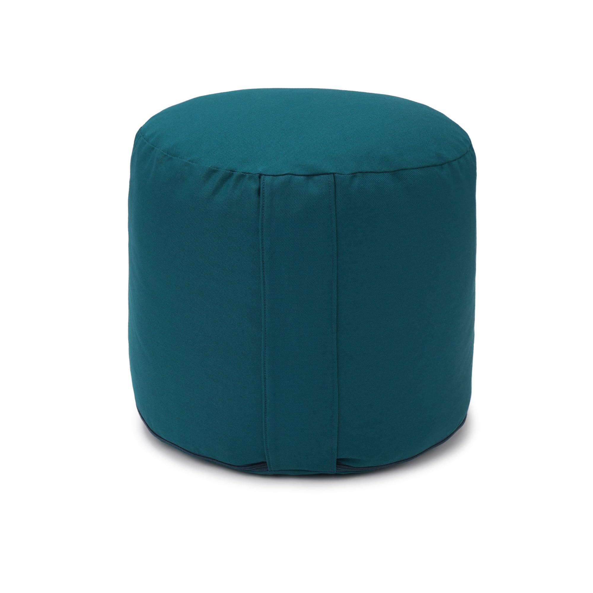 Yogabox Glückssitz Rondo Big D – Meditationskissen | Baumwolle mit Buchweizenschalenfüllung | Ergonomisch 28 cm Höhe für große Menschen über 1,95 m