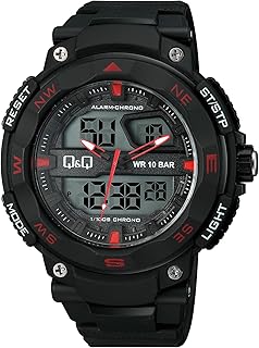 ساعة يد للرجال من كيو اند موديل GW85J006Y أسود ديجيتال