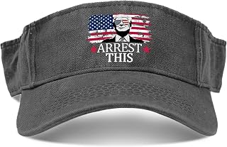 Arrest This Hats Sun Visor Hat for Women Sun Visor Hat Funny Beach Caps
