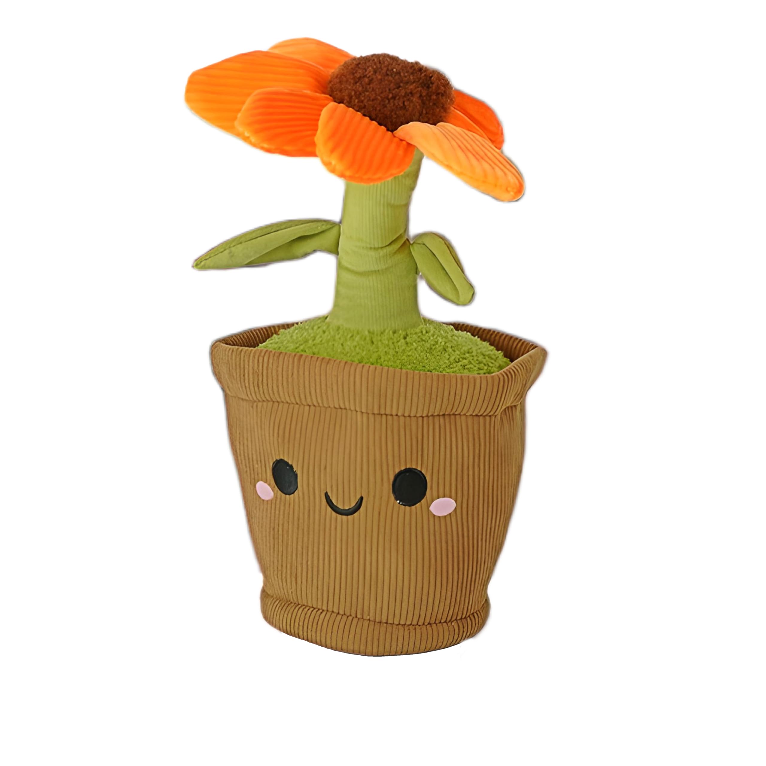 Deluxe Paws Daisy Plant Plush Toy Kawaii Plushie, 10" (Style Five)