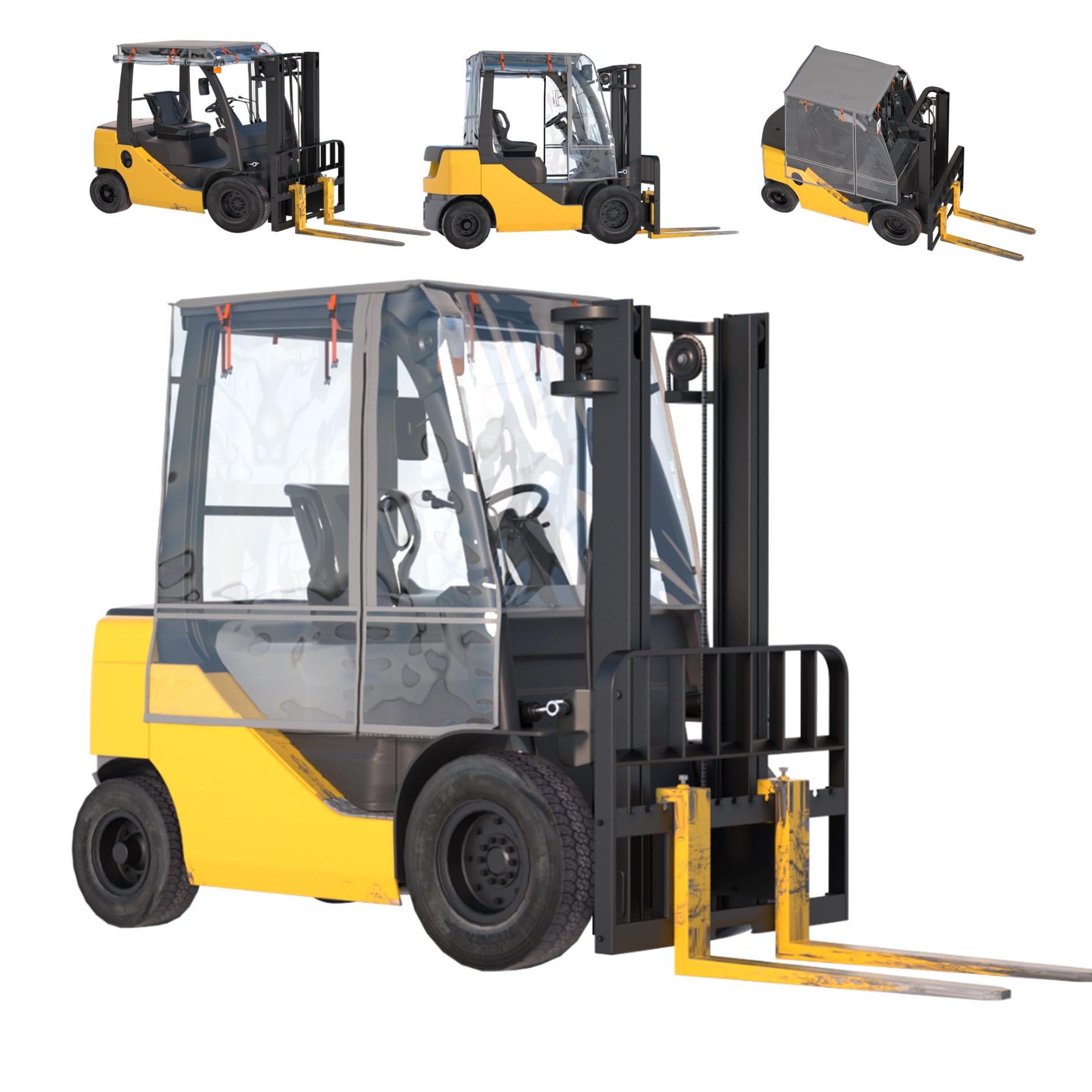 Forklift Cover - All Weather, Waterproof Protection -1
