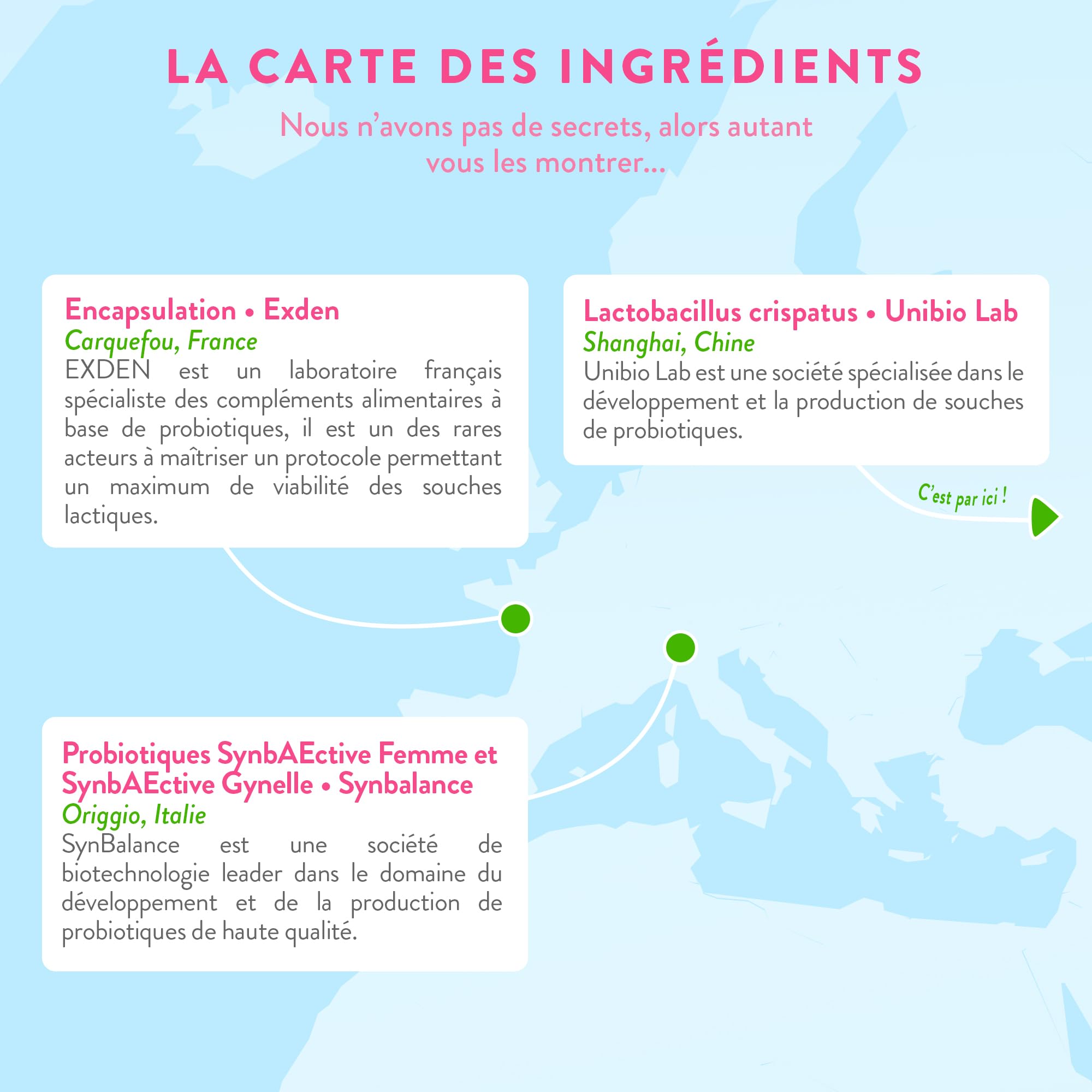NUTRI & CO Probiotique Flore Intime - 6 Souches dont Lactobacillus Crispatus + 2 Complexes Brevetés SynbAEctive® - 60 Gélules Gastro-Résistantes - Conditionné en France