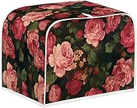 Vista 225 de Marbling Butterfly Print 2 Slice Toaster Dust Cover, Kitchen Small Appliance, Anti Dust and Fingerprint Bread Machine Cover