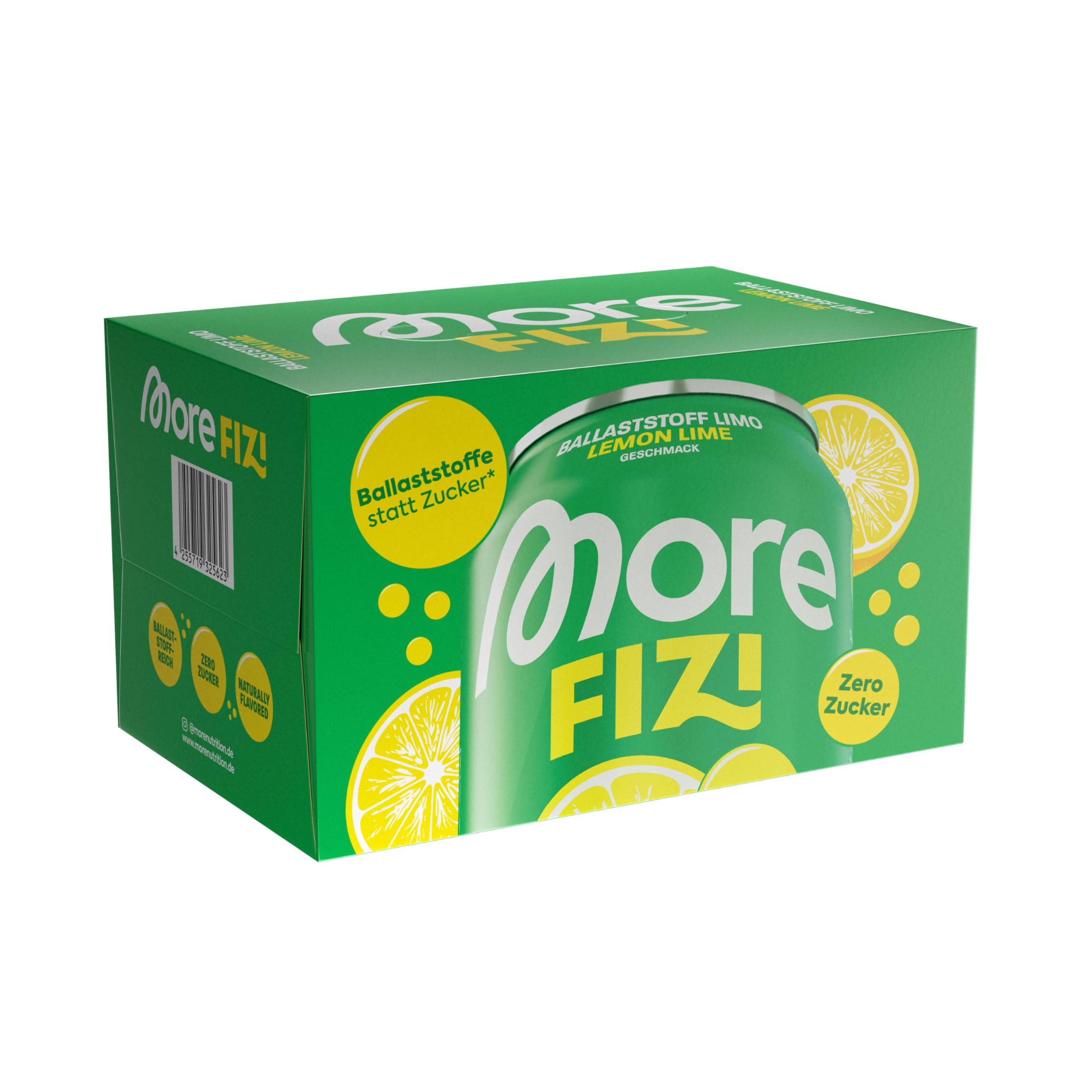 MORE Fizi, Lemon Lime, 330 ml (6er Pack)