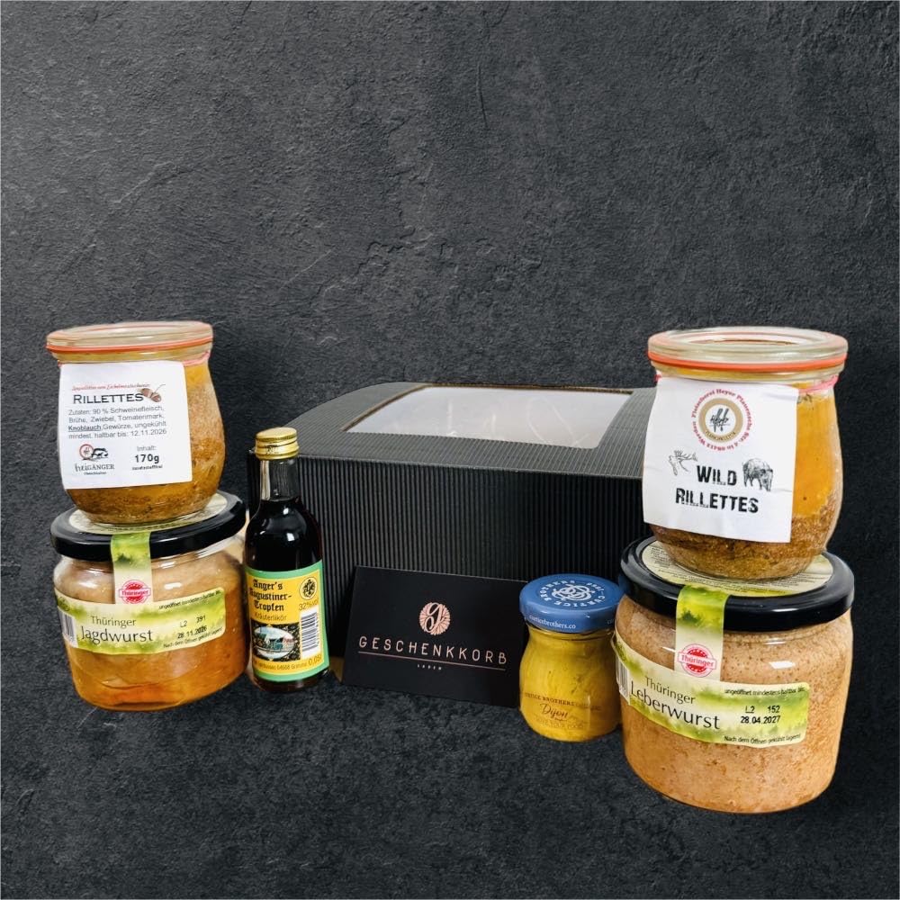 Kräftige Wurstkiste | Geschenkkorb mit herzhaften Delikatessen | Perfektes Präsent für Genießer | Schöne Geschenkidee für Feinschmecker