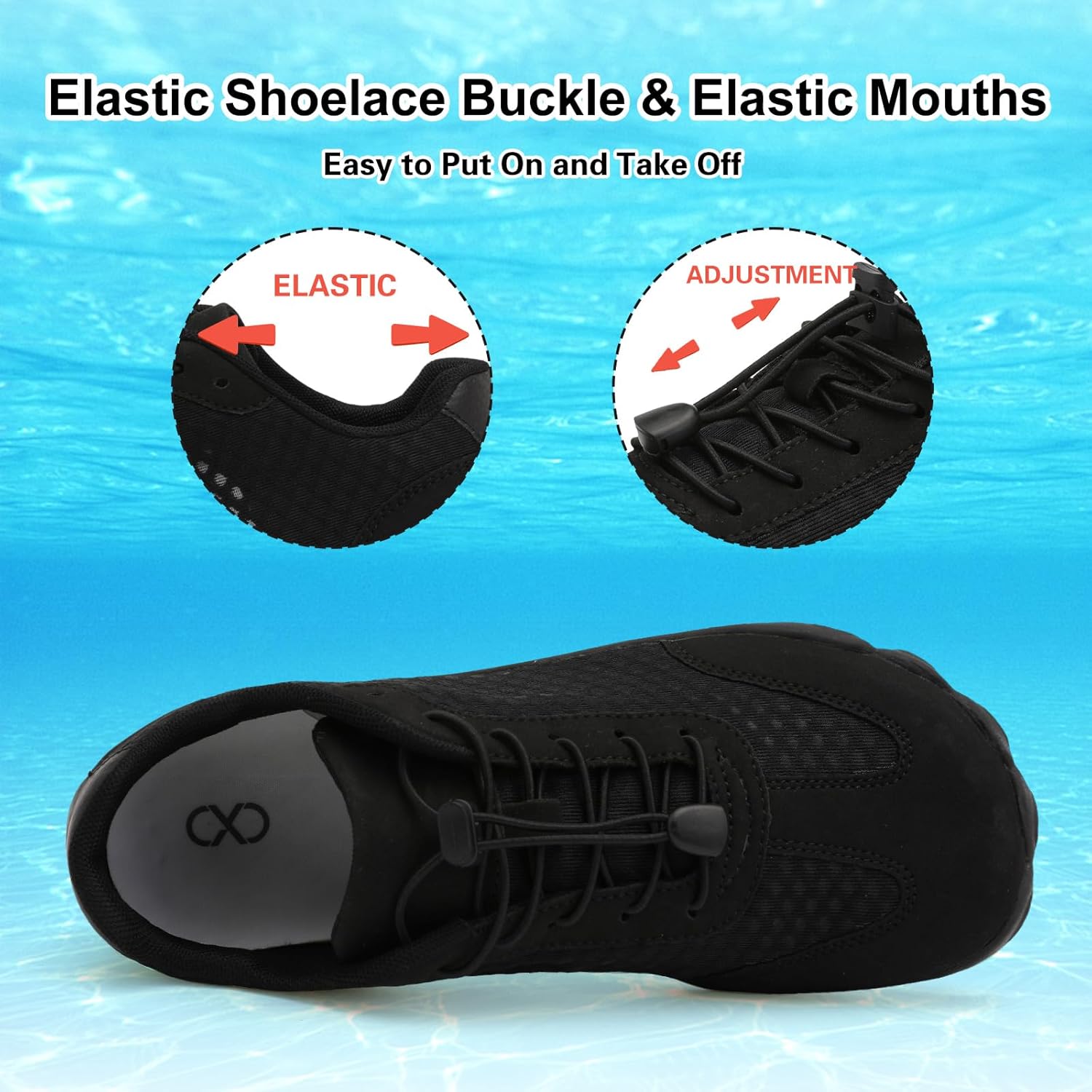 XIHALOOK Water Barefoot Shoes for Women Men Wide Toe Minimalist Barefoot Shoes Quick-Dry for Beach Swim River Pool Lake Surfing Training - Image 4