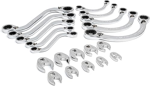 Miniatura 2 de GEARWRENCH Juego de llaves métricas de trinquete especiales de 20 piezas en bandeja de almacenamiento de espuma - GWMSSRWMM