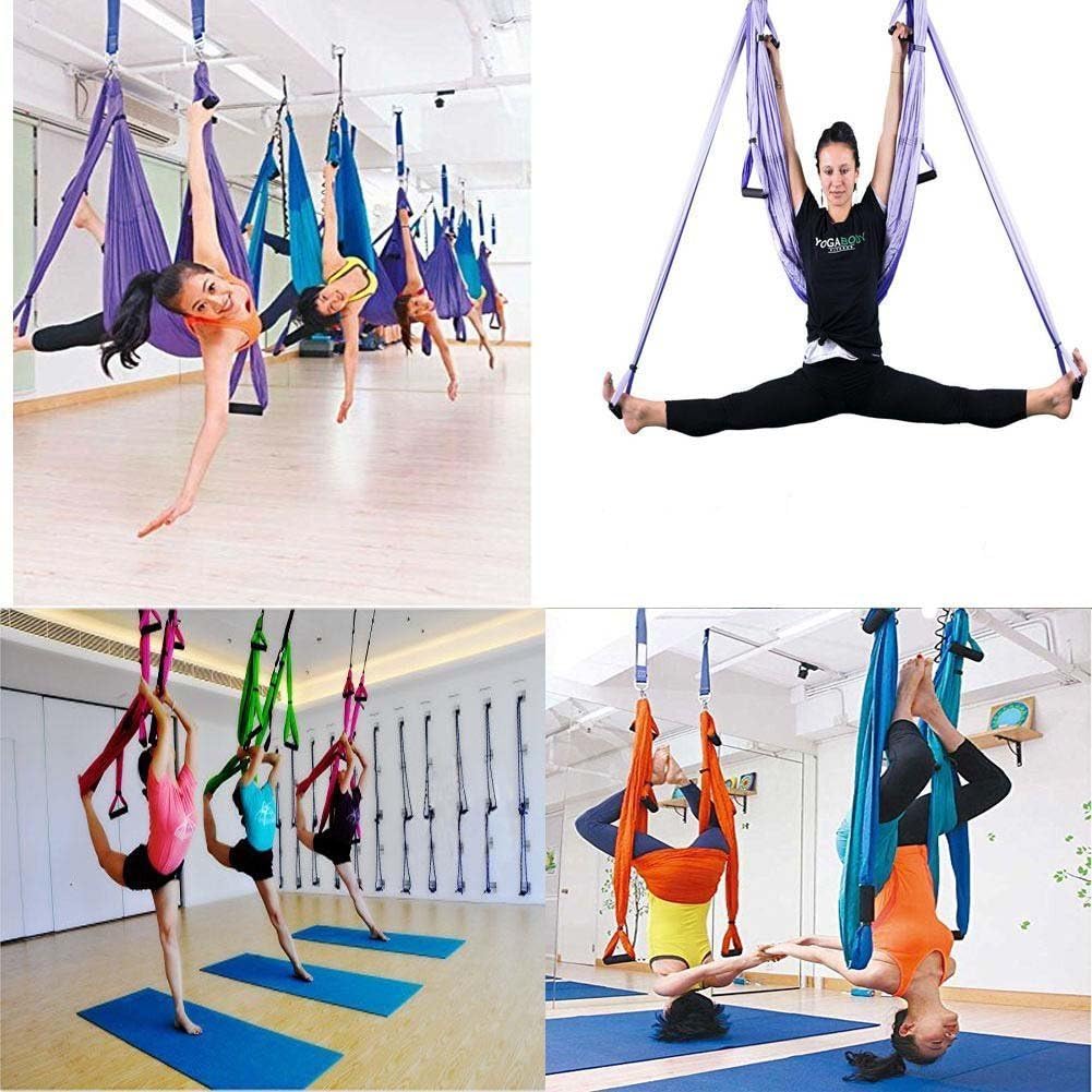 PLANET-OCEAN Yoga Swing Inversion Sling Aerial Yoga Hammock (See Color Options)