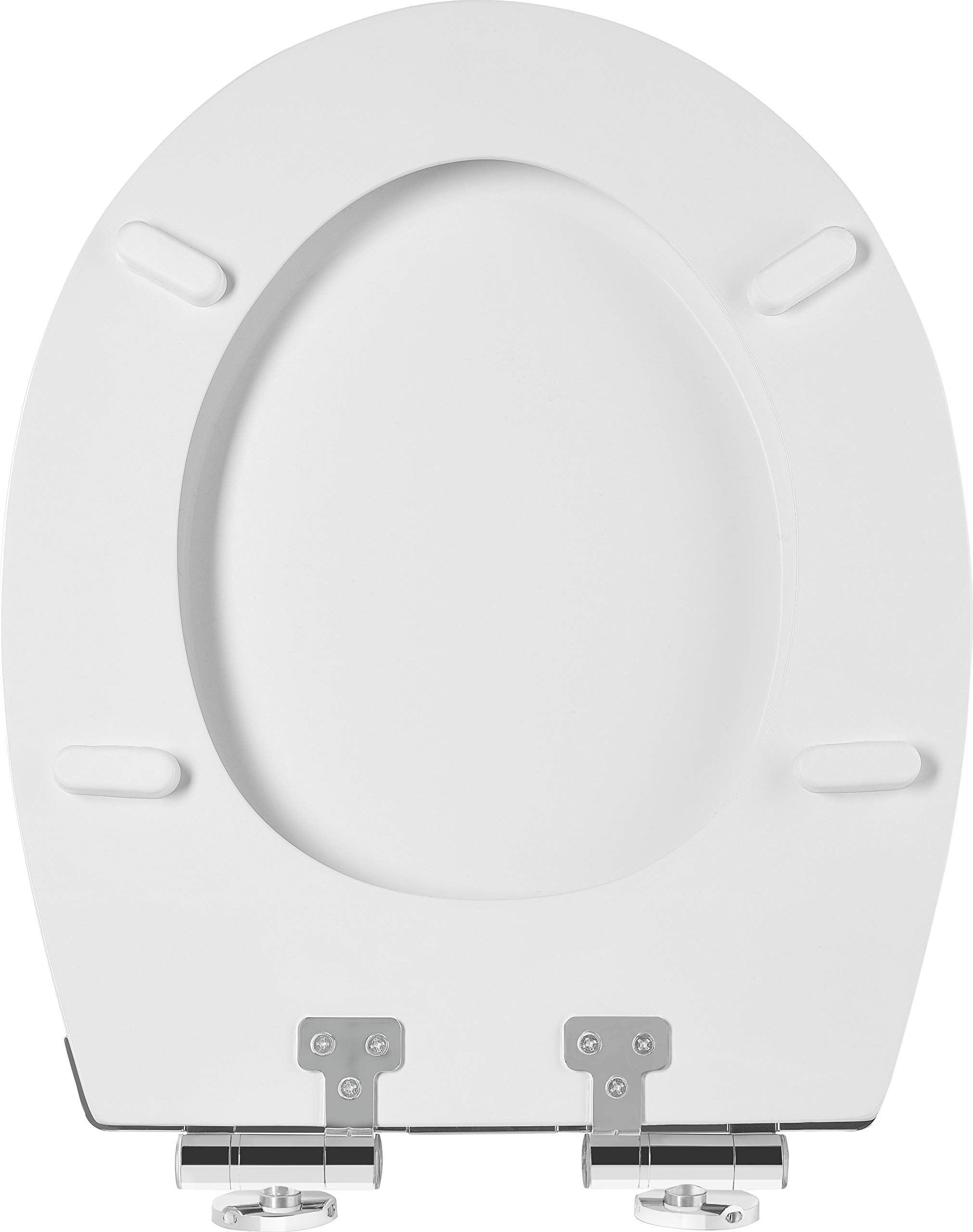 Cornat KSDSC363 - Asiento de inodoro con iluminación LED suave por la noche, con sensor acústico, función Quick Up & Clean, descenso automático, montaje cómodo desde arriba, asiento de inodoro, tapa | Con sensor acústico – Función Quick Up y Clean – Desce