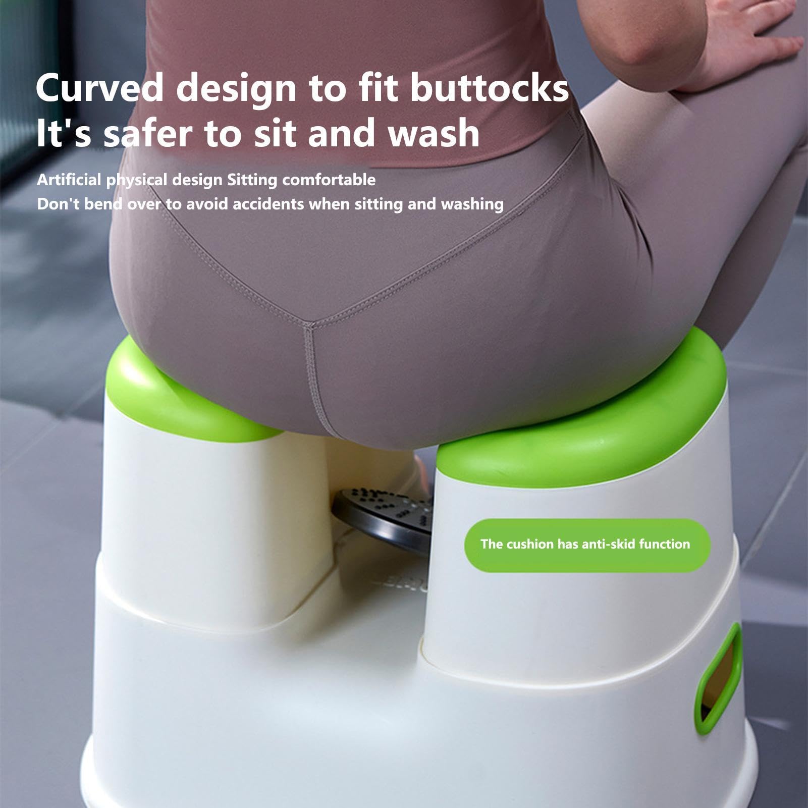 Silla de Ducha para Interior de bañera Asiento Ajustable en U | Taburete de baño Para sentarse, champú, afeitado, discapacitados, ancianos, lesionados, embarazadas, baño, cuarto de baño,
