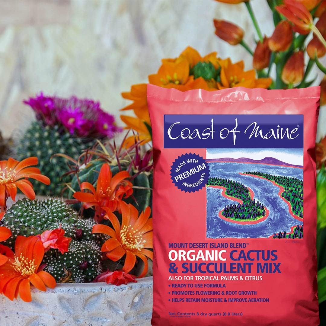 Coast of Maine - Mount Desert Island Blend - Organic Cactus and Succulent Mix, 8qt