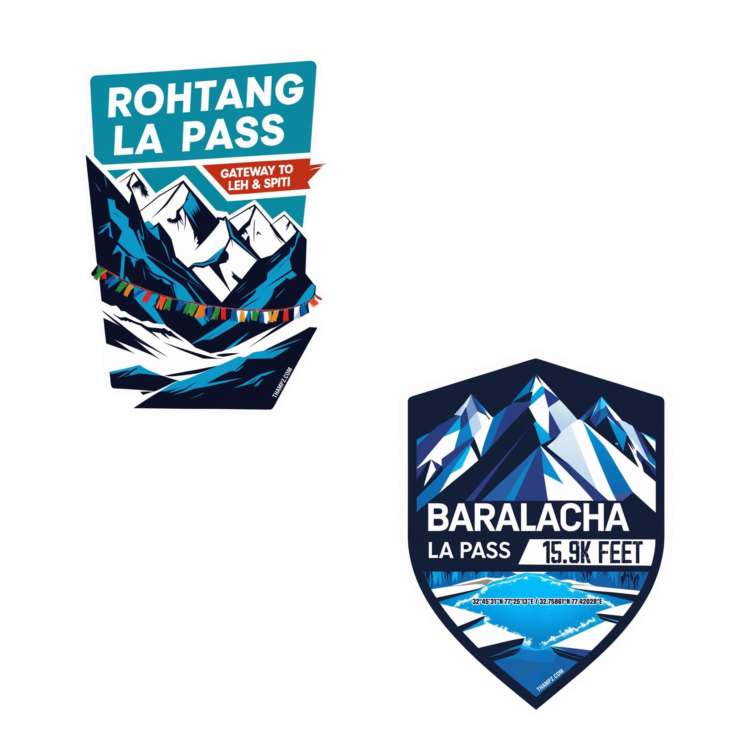 Baralacha La & Rohtang Pass 3D Embossed Flexible Fridge Magnet – 0.5mm Premium Travel Souvenir (Set of 2)-picture-20
