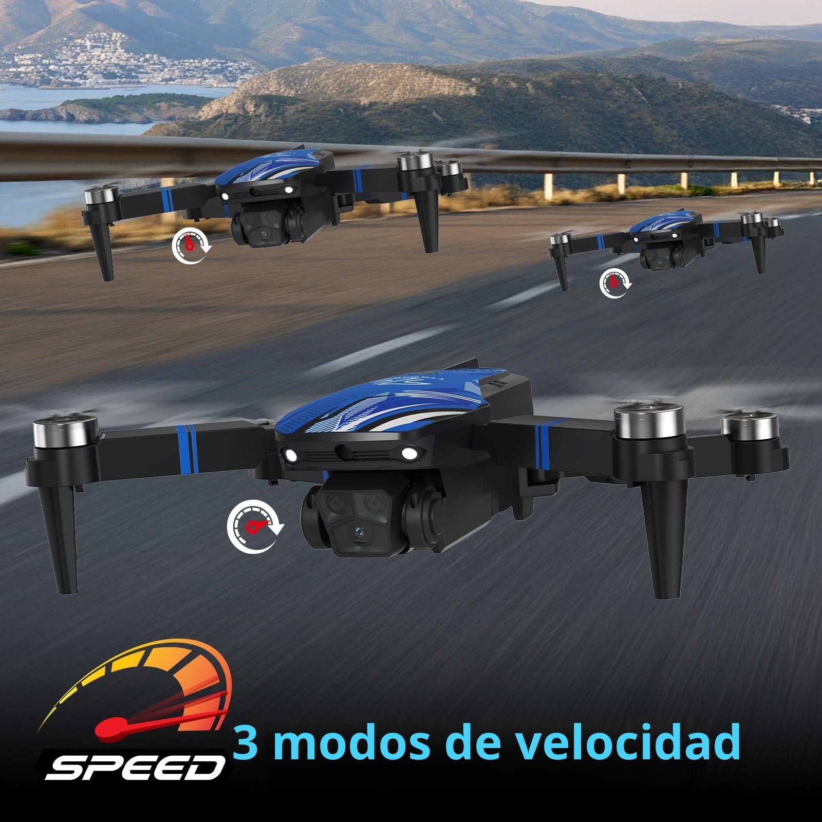 TTROARDS TT19LCD Dron con Cámara 4K, Mini Drone con 2,8 Pulgadas Pantalla LCD, Motor Sin Escobillas, Evitación Obstáculos 270°, Posicionamiento Óptico por Flujo, FPV Drone para Adultos Principiantes