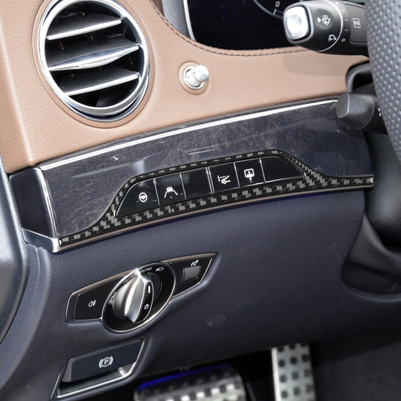 Premium Velour Mat For Mercedes S-Class W222 Year Of Manufacture 2013-2020 Premium Grey LP Round Fixings With Heel Protector Fit New Velour Floor Mat Car Mat